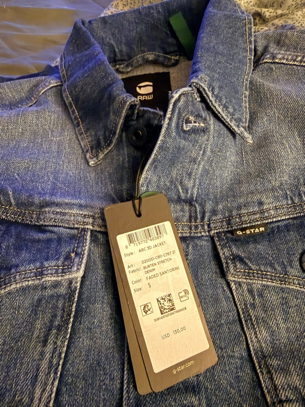 G-Star Faded Santorini Denim Jacket - Blue